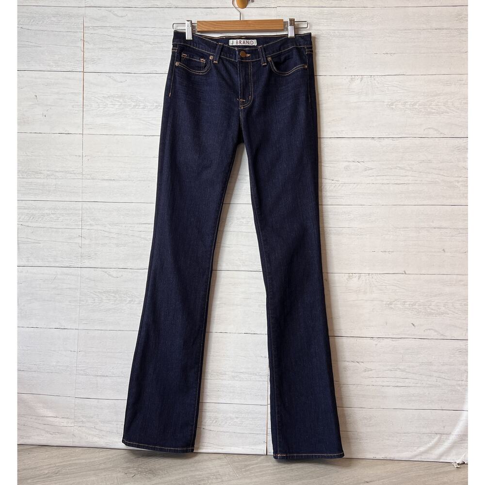 J Brand Jeans Womens Size 28 Dark Wash Straight Leg Cotton Blend Stretch